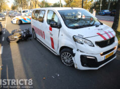 Motorrijder gewond na aanrijding met busje Melis Stokelaan Den Haag