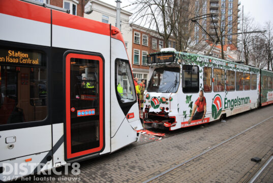 Acht gewonden bij ongeval met trams Spui Den Haag