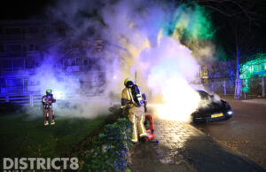 Dure Porsche in brand gestoken Saffierhorst Den Haag