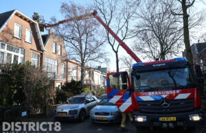 Schoorsteenbrand zorgt voor flinke rook Frederiklaan Rijswijk