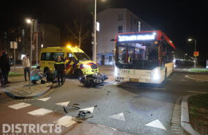 Motorrijder gewond bij aanrijding met lijnbus Maartensdijklaan Den Haag