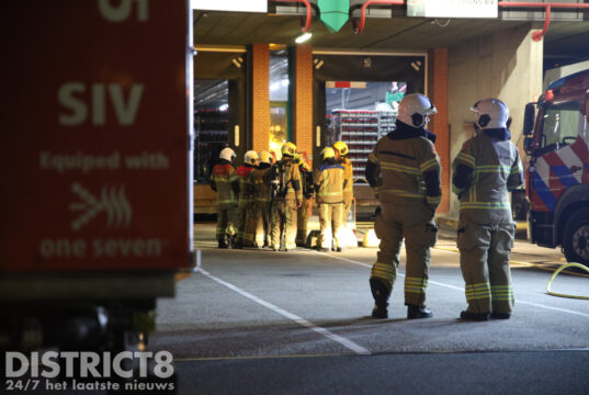 Kleine brand in bedrijfsloods Middel Broekweg Honselersdijk