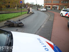 Verkeershinder na aanrijding tussen auto en scooter Laan van Wateringse Veld Den Haag