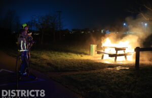 Picknicktafel in brand gestoken langs drukke recreatieroute Sint Maartensrechtpad Delft