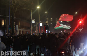 Onrust na winst Marokko Afrika cup; Politie voert charges uit Vaillantlaan Den Haag