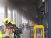 Dikke rookwolken bij grote brand in steakhouse Hobbemastraat Den Haag
