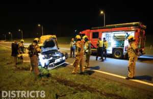 Dronken automobilist klapt met hoge snelheid achterop vrachtwagen A4 Schipluiden