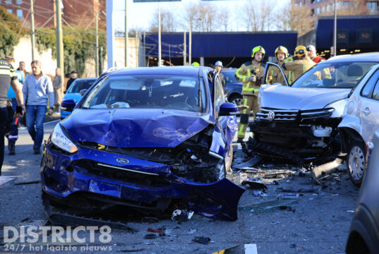 Meerdere gewonden na kettingbotsing met meerdere voertuigen N14 Voorburg