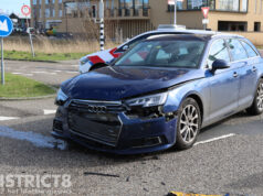 Aanzienlijke schade na botsing tussen twee auto’s op kruispunt Prinses Beatrixlaan Rijswijk