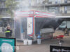 Gewonde bij brand in mobiele visverkoop wagen Escamplaan Den Haag