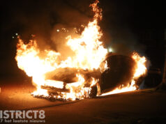 Opnieuw een autobrand in dezelfde wijk als eerder vannacht Jan van Beersstraat Den Haag