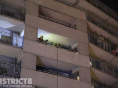 Flatbewoners opgeschrikt na brandstichting in centrale hal Jacob Schorerlaan Den Haag