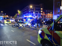 Drie gewonden na ongeval tussen motorrijder en fatbike Vaillantlaan Den Haag