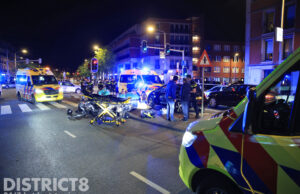 Drie gewonden na ongeval tussen motorrijder en fatbike Vaillantlaan Den Haag