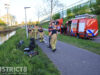 Zoekactie in water na aantreffen scootmobiel langs waterkant Rijksstraatweg Delft