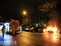 Opnieuw geparkeerd auto in brand gestoken J.J. Slauerhofflaan Delft