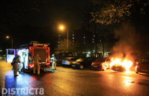 Opnieuw geparkeerd auto in brand gestoken J.J. Slauerhofflaan Delft