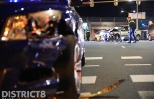 Flinke schade na aanrijding tussen twee auto’s Laan van Nieuw Oosteinde Voorburg