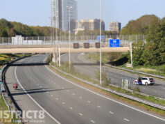 A4 in beide richtingen dicht door persoon op viaduct A4 Rijswijk