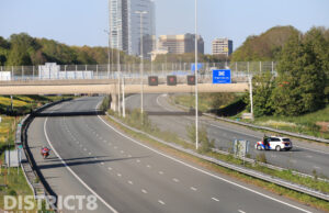 A4 in beide richtingen dicht door persoon op viaduct A4 Rijswijk