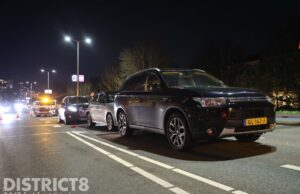 Automobilist aangehouden na veroorzaken kettingbotsing Raamweg Den Haag