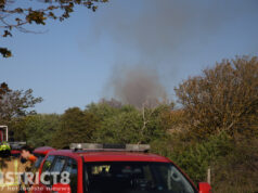 Flinke rookwolken bij grote duinbrand Cort van der Lindenpad Den Haag