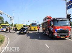 Meerdere gewonden bij fors ongeval tussen twee voertuigen N14 Den Haag