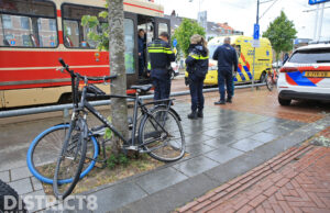 Fietser gewond na aanrijding met tram 1 Phoenixstraat Delft