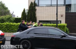 Automobilist gaat flink in verzet bij aanhouding Waterkersvijver Den Haag