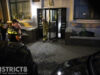 Veel schade aan trappenhuis van portiekflat na explosie Melis Stokelaan Den Haag