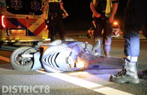 Bestuurder rijdt met gestolen scooter snelweg op en dumpt hem op linkerrijstrook A4 Rijswijk