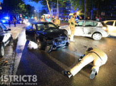 Gewonde en veel schade bij aanrijding tussen twee auto’s Beresteinlaan Den Haag