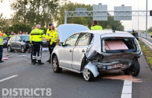 Dode bij ernstig ongeval nadat auto stilvalt; snelweg dicht A13 Rotterdam/Delft