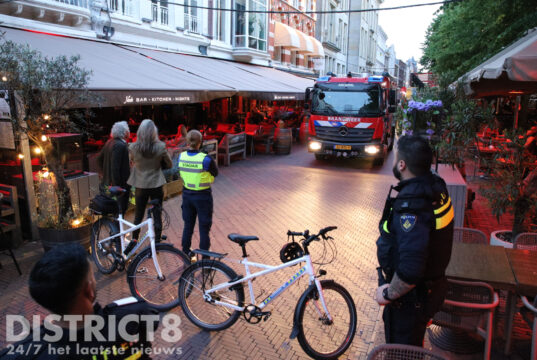 Ontruiming en afsluiting door brand bij restaurant Luden Korte Poten Den Haag