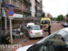 Automobiliste schiet rechtdoor en ramt geparkeerde fietsen Gerrit van der Veenlaan Den Haag