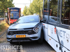Twee gewonden bij aanrijding tussen tram en auto Nieuwe Parklaan Den Haag