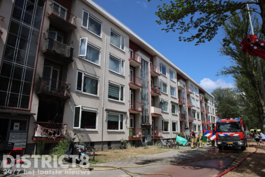 Flinke schade bij brand in portiekwoning Erasmusweg Den Haag