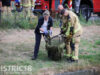 Met botulisme besmette meeuw door brandweer uit water gered Chrysantplein Den Haag