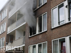 Man met vluchtmasker gered van balkon bij brand in portiekwoning Wethouder Hillenaarplantsoen Rijswijk