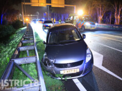 Automobilist aangehouden voor poging doodslag na inrijden op motoragent N470 Delft / Delfgauw