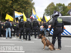 Mobiele Eenheid grijpt in bij demonstratie Malieveld Den Haag