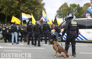 Mobiele Eenheid grijpt in bij demonstratie Malieveld Den Haag