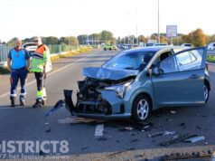 Lange files en veel schade kop-staartbotsing A13 Delft