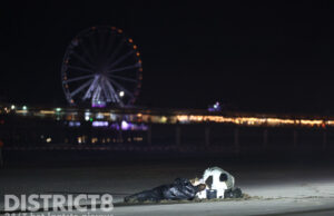 Vermoedelijke zeemijn op strand Scheveningen blijkt vermoedelijk oude boei Strand Noord Den Haag