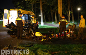 Motorrijder gewond na botsing met verkeersbord Schaapweg Rijswijk
