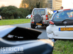 Vier auto’s beschadigd bij kop-staartaanrijding, flinke verkeershinder Kruithuisweg / N470 Delft
