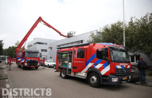 Kleine brand in pand van HTM Zinkwerf Den Haag