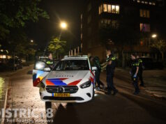 Grote politieachtervolging door Den Haag en Rijswijk; bestuurder aangehouden Karel Doormanlaan Rijswijk