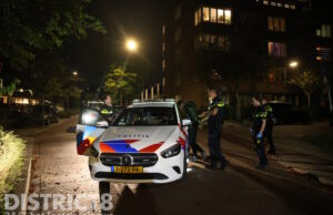 Grote politieachtervolging door Den Haag en Rijswijk; bestuurder aangehouden Karel Doormanlaan Rijswijk