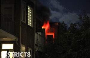 Gewonde bij uitslaande brand in portiekwoning Zuiderparklaan Den Haag